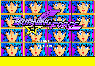 Burning Force (USA) Title Screen